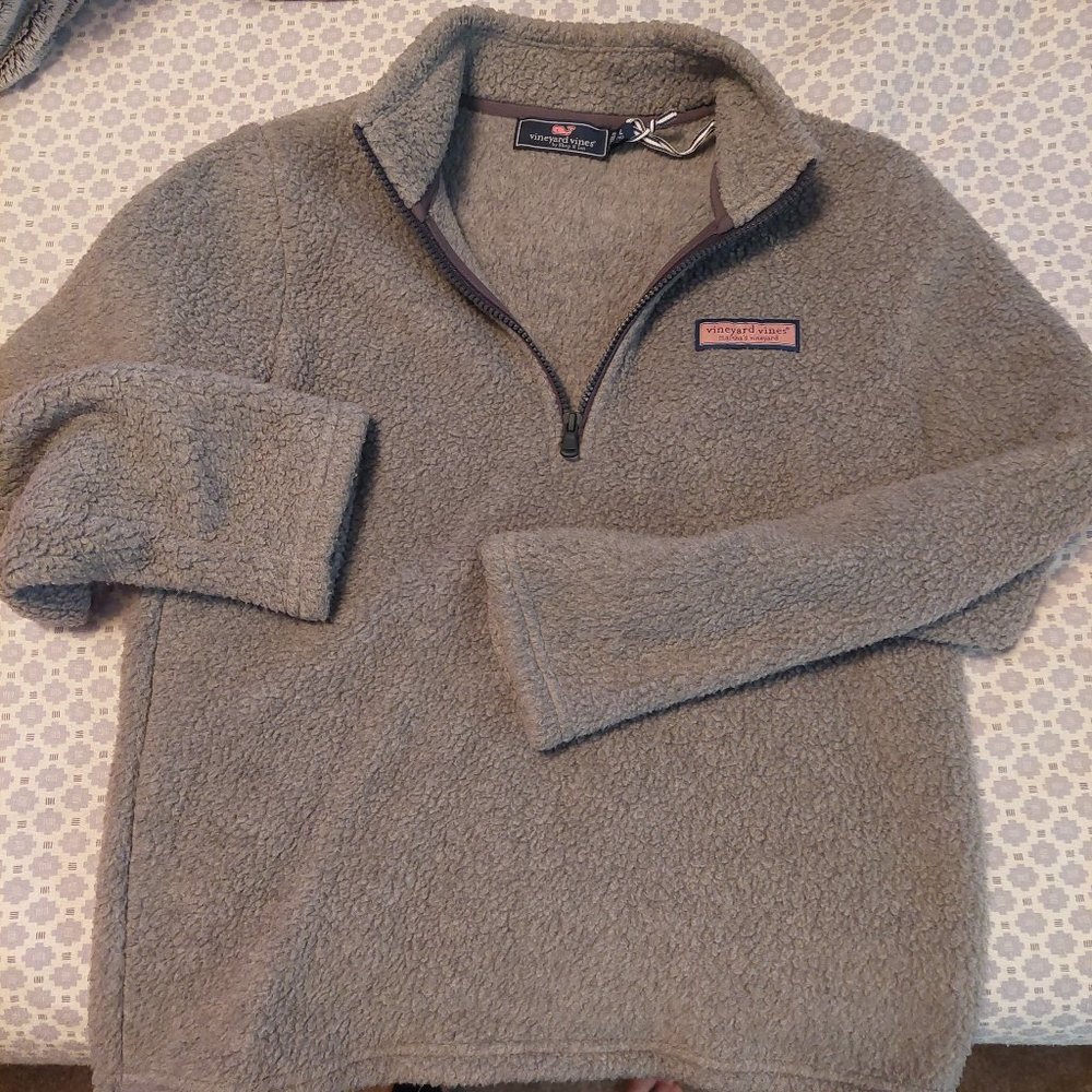 Girl's Vineyard Vines Shep quarter zip sz Large 16